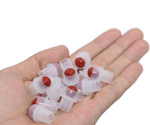 10 Pcs Natural <b>Crystal</b> Roller <b>Balls</b> For Essential Oils 5ml 10ml Replacement Gemstone With Plastic Insert Red Jasper Roller <b>Ball</b> - Product Image 4