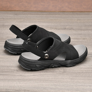 Sandalias Planas de Gamuza con Punta Abierta y Suela de Goma, Transpirables, Casuales, para Hombre, Talla 40, Modelo FT97131 - Product Image 3