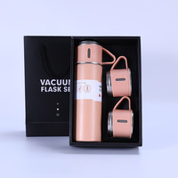 Set de Vaso de Viaje Térmico de Acero Inoxidable de 500 ml, Taza Ecológica Multicolor para Agua, Botella Termo con Tres Tapas para Compradores de Alimentos