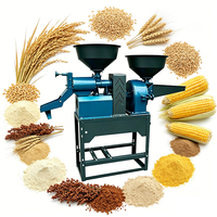 Décortiqueuse de riz et moulin à maïs à prix compétitif, 130 kg/h et 150 kg/h, pour les entreprises en démarrage