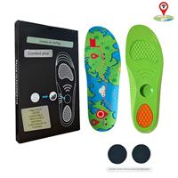 Semelles Confortables en Mousse à Mémoire de Forme avec Localisateur Airtag Intégré pour Enfants et Personnes Âgées, Chaussures de Sport Anti-Perte, Soutien de la Voûte Plantaire, Évacuation de l'Humidité