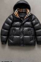 Vestes d'hiver chaudes pour hommes à prix de gros : Doudoune matelassée 2-en-1 BUR avec col intérieur à carreaux classiques