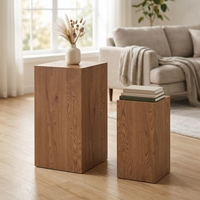 Table basse moderne en MDF écologique avec rangement et papier 3D adhésif pour salon, bureau, hôtel