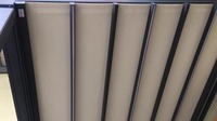 Pergola de support de kit de louvre coulissant de couverture rétractable chinoise avec le cadre enduit de poudre pour les ouvertures fermées