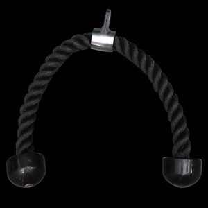 Accessoires professionnels pour machine à câble de gym, corde en polyester pour triceps, accessoires de fitness, 27 pouces, usage intensif, pour la maison et le commerce - Product Image 1