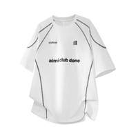 T-shirt ample pour homme en coton/élasthanne personnalisé, imprimé numériquement, respirant, broderie de haute qualité, grandes tailles