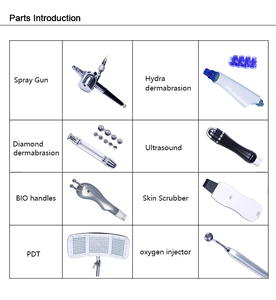 Appareil facial portable 8-en-1 avec dermabrasion au diamant et jet d'oxygène pour une utilisation à domicile ou en salon - Product Image 3