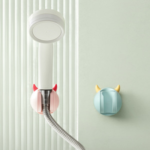 HeDou Adjustable <b>Shower</b> Head Holder No Drill Round Bathroom Storage Fixer - Product Image 1