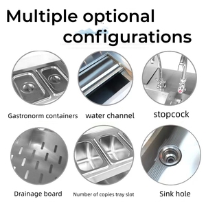 Haute qualité lait thé boutique établi congélateur lait thé sous comptoir réfrigérateur eau bar Console tout ensemble bulle thé équipement - Product Image 6