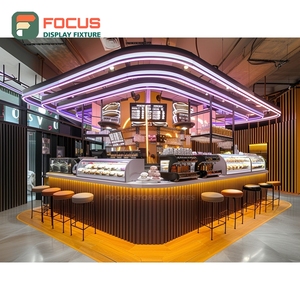 Premium Coffee Display Cabinet Illuminated Glass Shelf Pastry Case Matte White Cafe Display Cabinet - Product Image 6