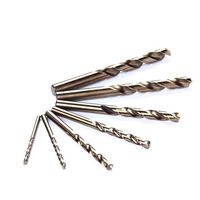 Jeu de forets en carbure monobloc M35, en alliage d'acier au tungstène, usinés avec précision par CNC, queue droite, angle de 118°, pour droitiers