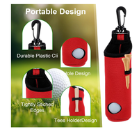Pochette de golf en néoprène légère pour balles de golf, mini porte-balles pour le sport et les cadeaux d'extérieur – Vente en gros