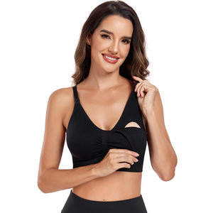 LOGO <span class=keywords><strong>Soutien</strong></span>-<span class=keywords><strong>gorge</strong></span> d'<span class=keywords><strong>allaitement</strong></span> sans couture pour femmes, sans couture, sans couture, pour maternité, grossesse et sport, avec ouverture sur le devant - Product Image 1