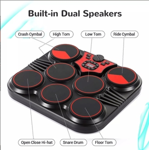 Tambores silenciosos con instrumentos <span class=keywords><strong>de</strong></span> mesa <span class=keywords><strong>de</strong></span> percusión portátiles Práctica para niños principiantes Instrumentos musicales para niños - Product Image 5