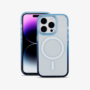Coques <span class=keywords><strong>de</strong></span> <span class=keywords><strong>téléphone</strong></span> transparentes antichoc magnétiques avec chargeur sans fil en TPU+PC+TPE, prix d'usine, pour - Product Image 1