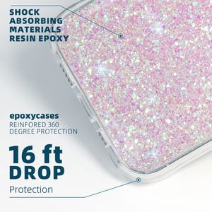 Coque de téléphone portable en TPU transparent antichoc avec paillettes dorées de luxe pour iPhone 15 14 Pro Max, fabriquée par des fabricants de source - Product Image 2
