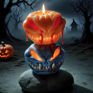 Ky bí ngô Quái Vật nến khuôn đúc, táo hình màu nhựa khuôn, để trang trí trong một bầu không khí ma quái - Product Image 6