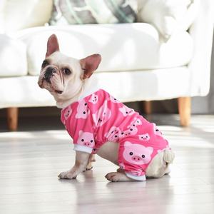 Hund Pyjama Welpe Onesies Kleine Hunde Weiche Pjs Mantel Katzen bekleidung Bequemes Haustier Weihnachts kleidung Outfit <span class=keywords><strong>Doggie</strong></span> Bodysuit Mode - Product Image 6