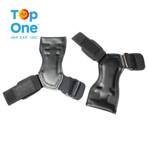 Top One Gym Fitness Training Power Lifting Crochets Poignées Gants d'haltérophilie Sangles robustes - Product Image 1