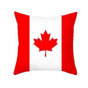 T-shirt en polyester personnalisé par sublimation pour hommes, motif drapeau canadien, doux, avec logo personnalisé, série Canada, pour fans de football et événements sportifs - Product Image 5