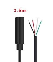 2.5mm écouteur mâle femelle 3 pôles 4 pôles Extension Audio connecteur de fil fiche de câble 3 broches 4 broches bricolage réparation adaptateur de fil 25cm