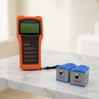 Débitmètres ultrasoniques portables 220 V CA à sonde pince pour conduites de liquides/gaz, communication RS232, en acier inoxydable 316L, 32 m/s, 1 % OEM