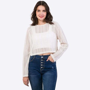 Gros en vrac personnalisé femmes <span class=keywords><strong>Crop</strong></span> hauts pour les femmes - Product Image 4