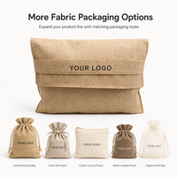 SHINY Sac anti-poussière en lin naturel et jute de qualité supérieure, écologique, avec logo personnalisé, impression sérigraphique, résistant à l'eau, réutilisable