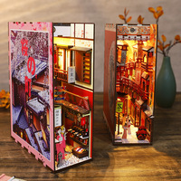 Miniatura de Librería DIY, Diseño Vertical Art Deco |   Sujeta Libros 3D de Madera para Adultos, Alivio del Estrés |   Regalo Creativo de Cumpleaños