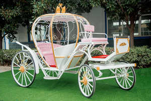 Chariot électrique en forme de citrouille à basse vitesse avec décorations LED pour défilés et séances photo dans les sites touristiques - Product Image 2