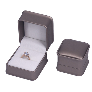 Boîte à bijoux en gros pour bagues de fiançailles, emballage plat d'usine - Product Image 3