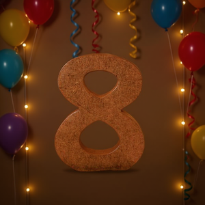 Numero Decorativo LAN 8 15Cm Per Decorazioni Murali - Product Image 2