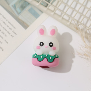 Ручка с животными, высококачественная ручка из мягкой резины с мультяшным дизайном, ручка для студентов, черная ручка на водной основе, подарок для школьников. - Product Image 4