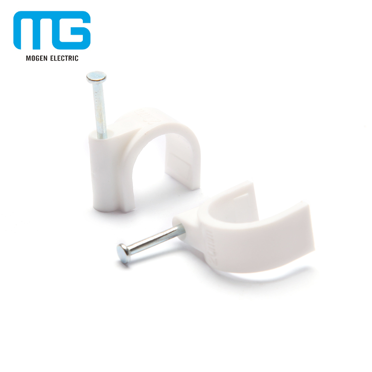 4Mm -40Mm Electrical Wiring Accessories Round Plastic Wall Cable Wire Clips
