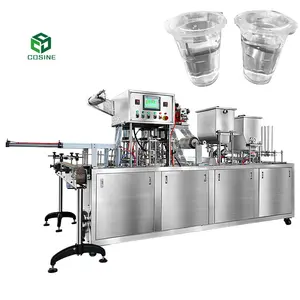 Высокоскоростная автоматическая машина для запечатывания стаканчиков лапши быстрого приготовления кубиков льда машина для запечатывания и запечатывания фаст-фуда