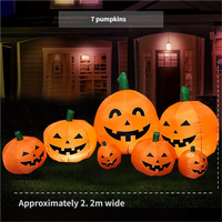 Décorations Gonflables Géantes d'Halloween : Citrouille, Sorcière, Fantôme – Modèles et Accessoires pour Affichage Commercial Intérieur/Extérieur