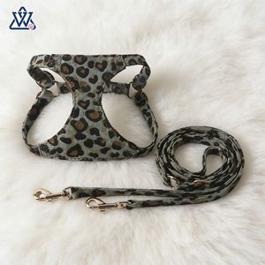 Leopard Print Pet <b>Harness</b> Adjustable Oxford Cloth Chest Strap For Small <b>Medium</b> <b>Dogs</b> Cats - Product Image 3