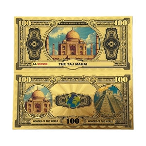 2026 7 Tipi di Banconote delle Sette Meraviglie del <span class=keywords><strong>Mondo</strong></span>, Banconote Culturali in Oro 24K per Collezione - Product Image 4