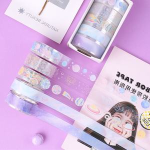 <span class=keywords><strong>Pegatinas</strong></span> PUNK Washi Tape Set lindas plantas verdes cinta decorativa Floral para álbumes de recortes diarios DIY decoración y artesanía aplicada - Product Image 3