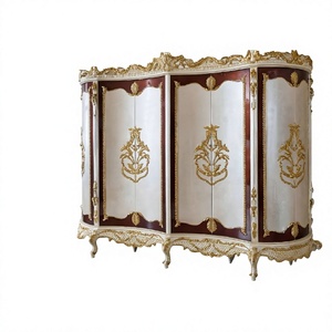 Europe Classic Style <b>Wardrobe</b> Bedroom Furniture Vintage Style Four Door <b>Wardrobe</b> Cabinet Luxury French Design Carved Almirah - Product Image 1