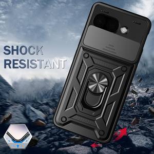 Con soporte de anillo de montaje en coche funda de teléfono a prueba de golpes TPU PC Protector funda de teléfono móvil para <span class=keywords><strong>Google</strong></span> Pixel 9A <span class=keywords><strong>9</strong></span> Pro XL 8 Pro 8A - Product Image 2