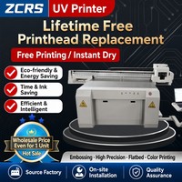 Impresora UV Plana ZCRS 2513, Máquina de Impresión Digital Industrial de Inyección de Tinta para Acrílico, PVC, Madera, Metal, Cuero y Señalización