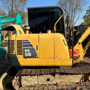 Mini-excavatrice d'occasion Komatsu PC56, excavatrice de 1 tonne avec lame, petite machine d'occasion, mini-excavatrice d'occasion - Product Image 6
