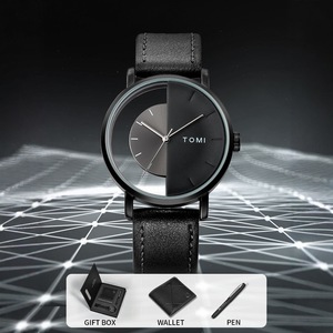 Conjunto de Reloj de Cuarzo, Cartera y Bolígrafo en Caja de Regalo para Traje de Hombre, Marca TOMI, Venta Directa SYM-16 - Product Image 3