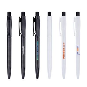 Custom Logo Bulk Packaged 1.0mm <b>Ballpoint</b> <b>Pens</b> Business Promotion Sports/Banner Plastic Writing Black Ink Custom Brand - Product Image 2