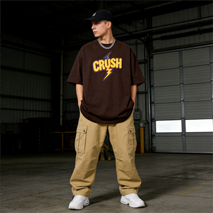 T-shirt Homme Personnalisé en Coton 230 g/m² Uni, Impression Gonflée, Tissu Tricoté Vierge, Écologique et Respirant – Vente en Gros - Product Image 1