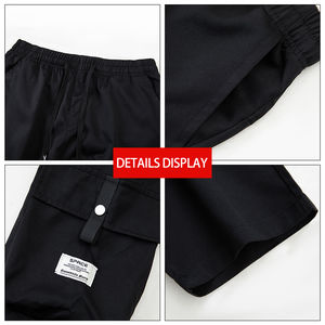 <span class=keywords><strong>Pantaloni</strong></span> <span class=keywords><strong>Cargo</strong></span> Casual da Uomo Leggeri Nuovo Stile 2026 Vita Media Elastici Gamba Larga Dritta Tinta in Capo Personalizzabili - Product Image 5
