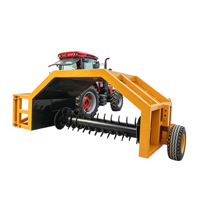 Équipement agricole à émissions zéro, machine à retourner les compostes tirée par un tracteur à réponse rapide