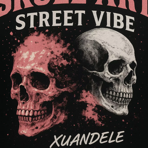 T-shirt da uomo personalizzata in cotone pesante, stile streetwear, con design teschio gotico, vestibilità oversize squadrata, produzione all'ingrosso sostenibile - Product Image 4