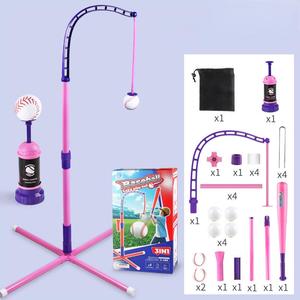 Set da Baseball/Softball <span class=keywords><strong>3</strong></span>-in-1 Regolabile in Altezza per Interni/Esterni, Supporto per Palla, Lanciatore di Tee Ball, Regalo Sportivo, Gioco all'Aperto - Product Image 6